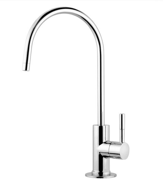 Polished chrome reverse osmosis kitchen faucet